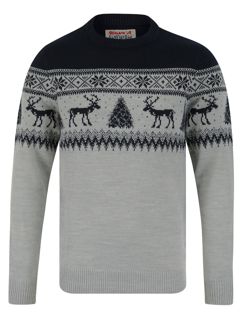 Christmas Jumper Mens Black And White Jumper Men's Weststag