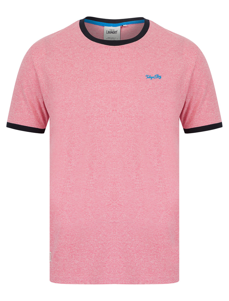 【BADBLOOD】Curved Logo Dusty Ringer T-Shirt ★男女共用★ Áo Thun [Unisex] Badblood - [w-tee25-052] Curved Logo Dusty