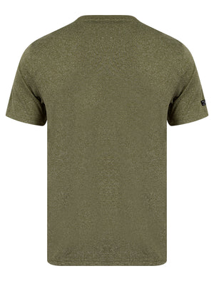 Woodlands Motif Jersey Grindle Crew-Neck T-Shirt in Olive Night - Tokyo Laundry