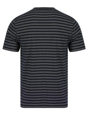 Morris Grindle Stripe Cotton T-Shirt in Navy Stripe - Tokyo Laundry