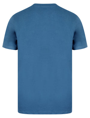 Craftman Motif Cotton Jersey T-Shirt in Dutch Blue - South Shore