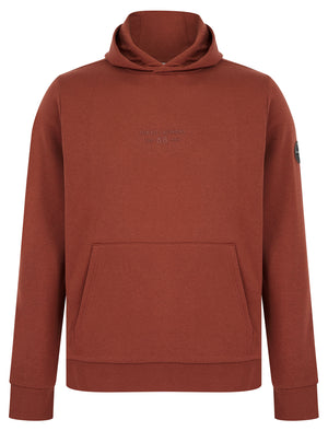 Mirrors Motif Brushback Fleece Pullover Hoodie in Spiced Apple - Tokyo Laundry