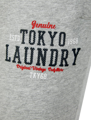 Dischord Brushback Fleece Cuffed Joggers in Light Grey Marl – Tokyo Laundry