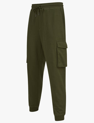 Frankie Multi-Pocket Cargo Style Cuffed Joggers in Dusty Olive - Tokyo Laundry