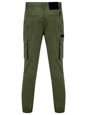 Costello Cotton Blend Multi-Pocket Cargo Trousers in Dusty Olive - Tokyo Laundry
