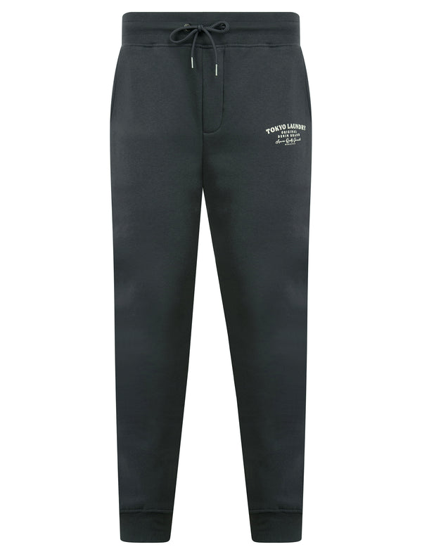 Hookstone Brushback Fleece Cuffed Joggers in Iron Gate - Tokyo Laundry