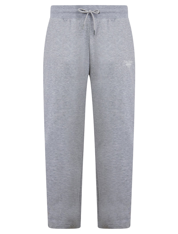 Bexli Brushback Fleece Straight Leg Joggers in Light Grey Marl - Tokyo Laundry