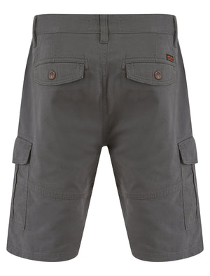 Marini Cotton Twill Cargo Shorts in Asphalt Grey - Tokyo Laundry