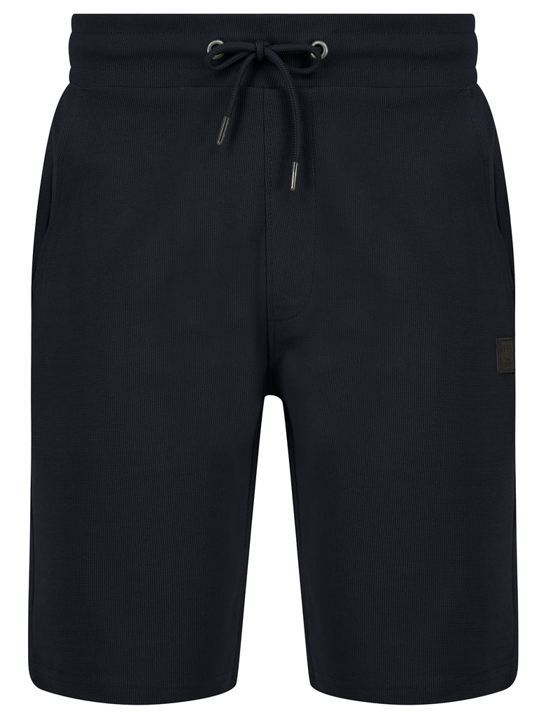 Taper Cuffed Joggers with Tape Detail in Sky Captain Navy Marl - Tokyo Taper Cuffed Joggers with Tape Detail in Sky Captain Navy Marl - Tokyo