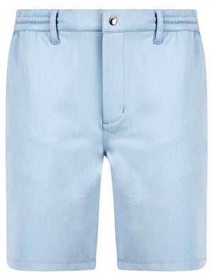Voyage Stretch Fabric Jersey Chino Shorts in Subdued Blue - Tokyo Laundry