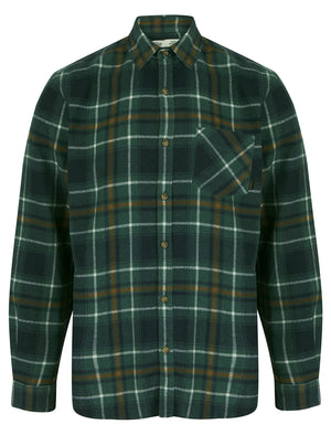 Alloa Checked Cotton Flannel Shirt in Tapestry Blue - Tokyo Laundry