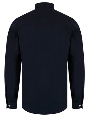 Holkham Cotton Twill Long Sleeve Shirt in Sky Captain Navy - Tokyo Laundry