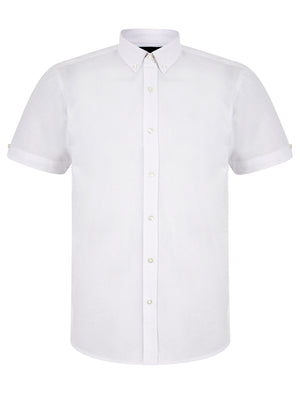 Fetlock Short Sleeve Oxford Cotton Shirt in White - Kensington Eastside