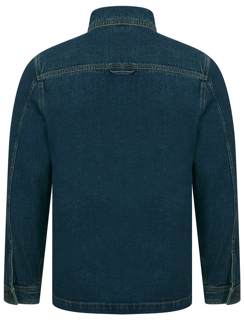 Tahsin Multi-Pocket Button Fasten Vintage Workwear Style Denim