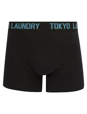 Walkers 3 (2 Pack) Boxer Shorts Set in Azure Blue / Sunshine - Tokyo Laundry