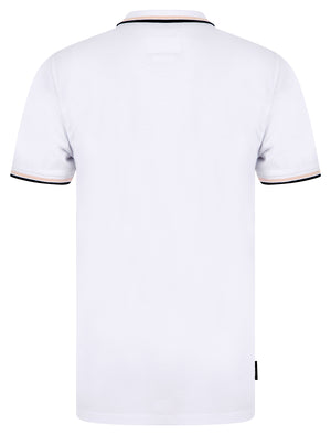 Underwood 2 Cotton Pique Polo Shirt in Bright White - Kensington Eastside