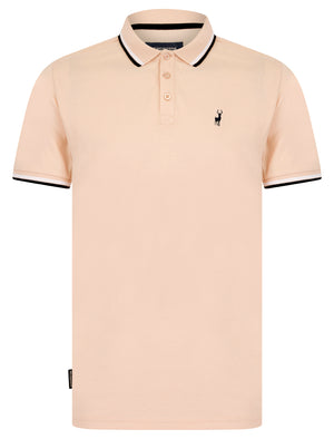 Underwood 2 Cotton Pique Polo Shirt in Peach Whip - Kensington Eastside