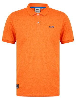 Kieran 2 Grindle Cotton Blend Jersey Polo Shirt in Orange Grindle - Tokyo Laundry