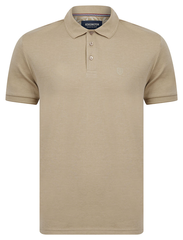 Dock Cotton Rich Jersey Polo Shirt in Aluminium Marl - Kensington Eastside