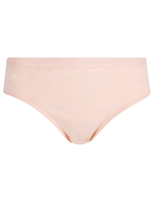 Matilda (5 Pack) Cotton Assorted Briefs in Pink Lemonade / Light Grey Marl / Gossamer Pink / Quartz Pink - Tokyo Laundry