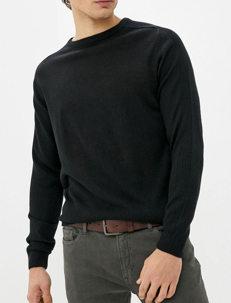 5011063 Black Crew Neck Jumper