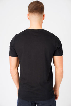 Bruntwood Motif Cotton Jersey T-Shirt In Jet Black - Tokyo Laundry