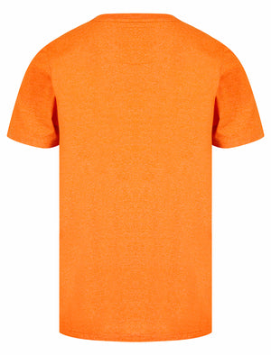 Watcher Motif Cotton Jersey Grindle T-Shirt in Orange - Tokyo Laundry