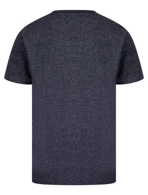 Shaker Motif Cotton Jersey Grindle T-Shirt in Navy - Tokyo Laundry