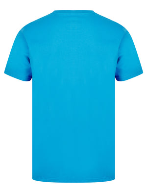 Texas Gasoline Motif Cotton Jersey T-Shirt in Swim Cap - South Shore
