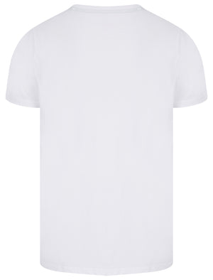 To The Waves Motif Cotton Jersey T-Shirt in Bright White - South Shore