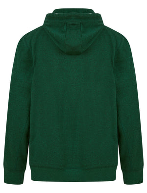 Edit Motif Brushback Fleece Pullover Hoodie in Green Grindle - Tokyo Laundry
