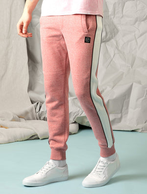 Greenwood Cuffed Joggers with Side Tape Detail In Washed Red - Tokyo Laundry