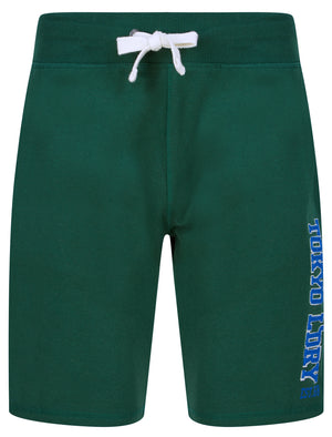Sports Dept Applique Jogger Shorts in Dark Green - Tokyo Laundry