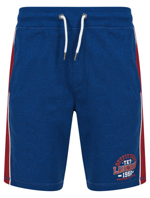 Edit Grindle Jogger Shorts with Contrast Panels in Blue  - Tokyo Laundry