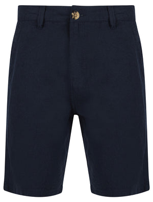 Kahana Cotton Linen Chino Shorts in Sky Captain Navy - Tokyo Laundry