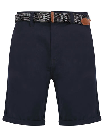 Men's Cotton Chino Shorts with Belt