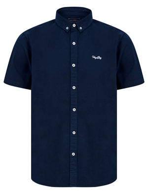 Elbury Short Sleeve Cotton Twill Shirt in Sky Captain Navy  - Tokyo Laundry