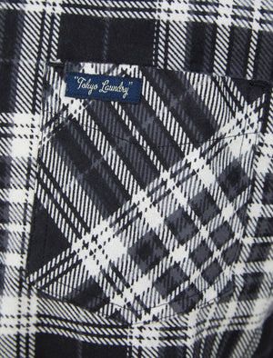 Acadian Checked Cotton Flannel Shirt in Jet Black - Tokyo Laundry