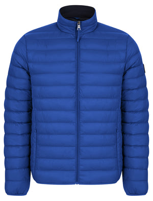 Ica Funnel Neck Quilted Puffer Jacket with Fleece Lined Collar in Sodalite Blue - Tokyo Laundry