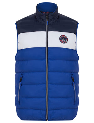 Tarmon 2 Microfleece Lined Quilted Puffer Gilet in Sodalite Blue - Tokyo Laundry Active Tech