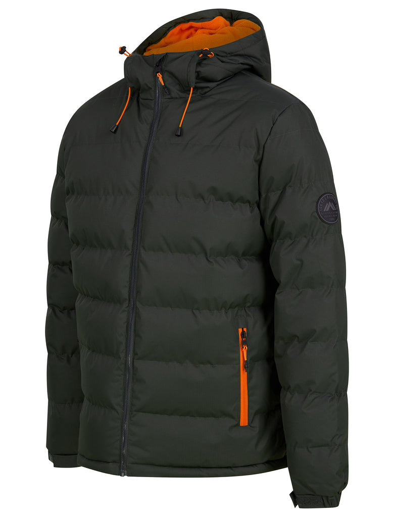 Tacito Micro-Fleece Lined Quilted Puffer Jacket with Hood in