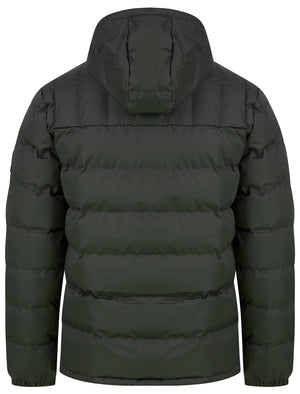 Tacito Micro-Fleece Lined Quilted Puffer Jacket with Hood in Unexplored - Tokyo Laundry