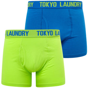 Starfield (2 Pack) Boxer Shorts Set in Jet Blue / Love Birds - Tokyo Laundry