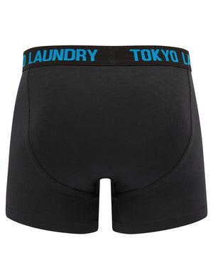 Goldbrook (2 Pack) Boxer Shorts Set in Blithe Blue / Raspberry - Tokyo Laundry