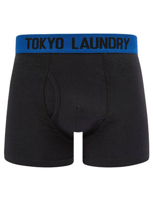 Dorset (2 Pack) Boxer Shorts Set in Limpet Shell Blue / Princess Blue - Tokyo Laundry