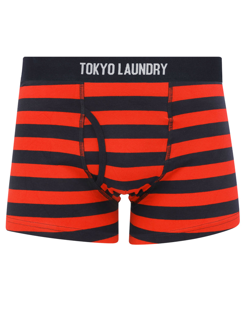 ☆Wai Kei☆ Striped Boxer Shorts Navy YKBD02PT01-2 STRIPED - Boxer shorts
