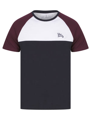 Gregge 2pc Cotton T-Shirt and Shorts Lounge Set in Winetasting - Tokyo Laundry