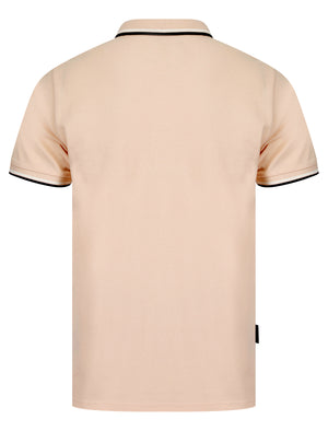 Underwood Cotton Pique Polo Shirt in Peach Whip - Kensington Eastside