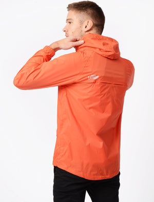 Conroy High Performance Packaway Windbreaker Jacket in Burnt Orange - Tokyo Laundry