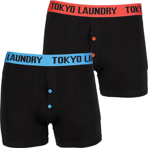 Tokyo Laundry Samson boxer shorts ( 2 Pack) Paprika & Swedish Blue